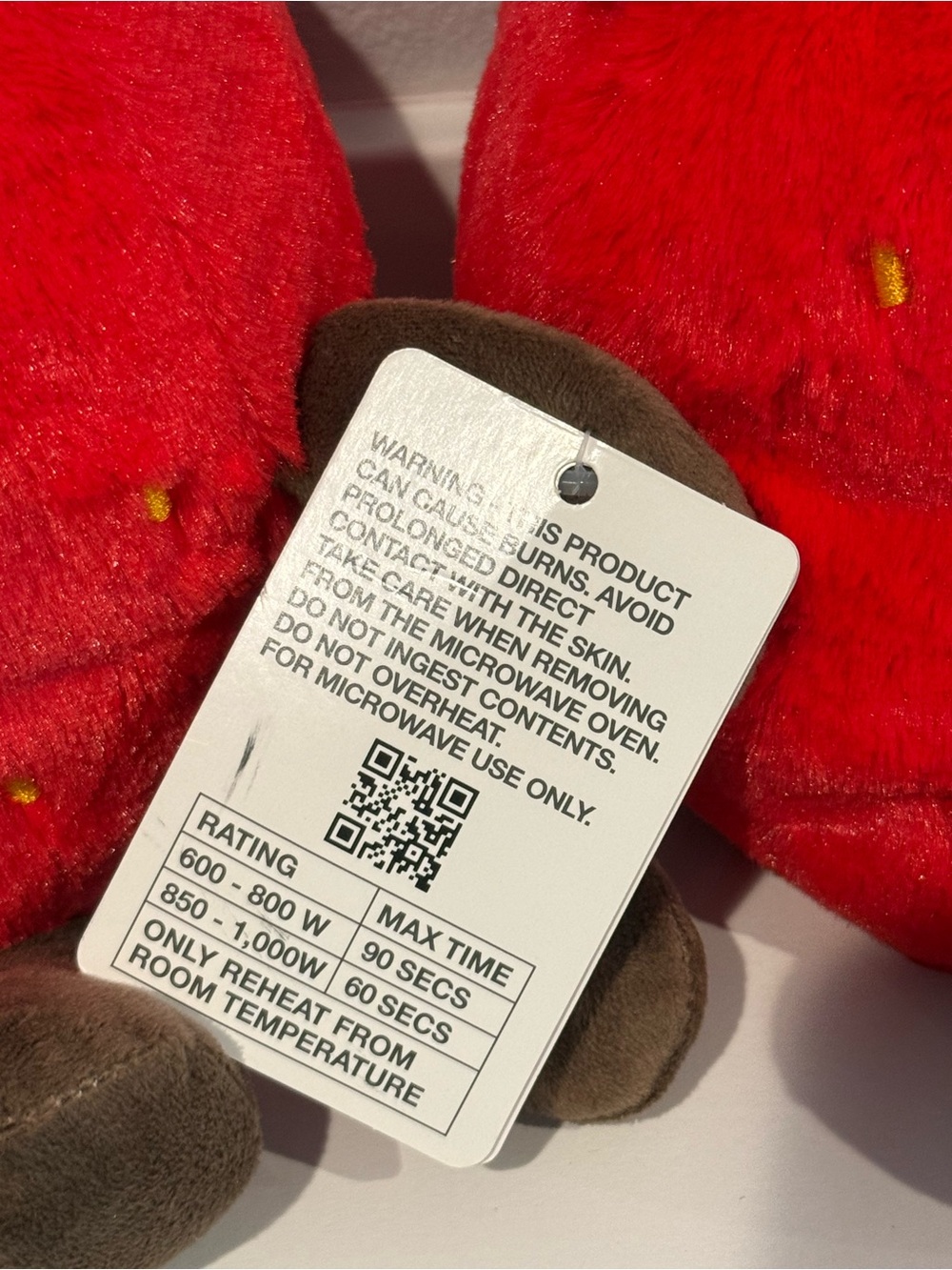 Warmies Strawberry plushie - Picture 3 of 4